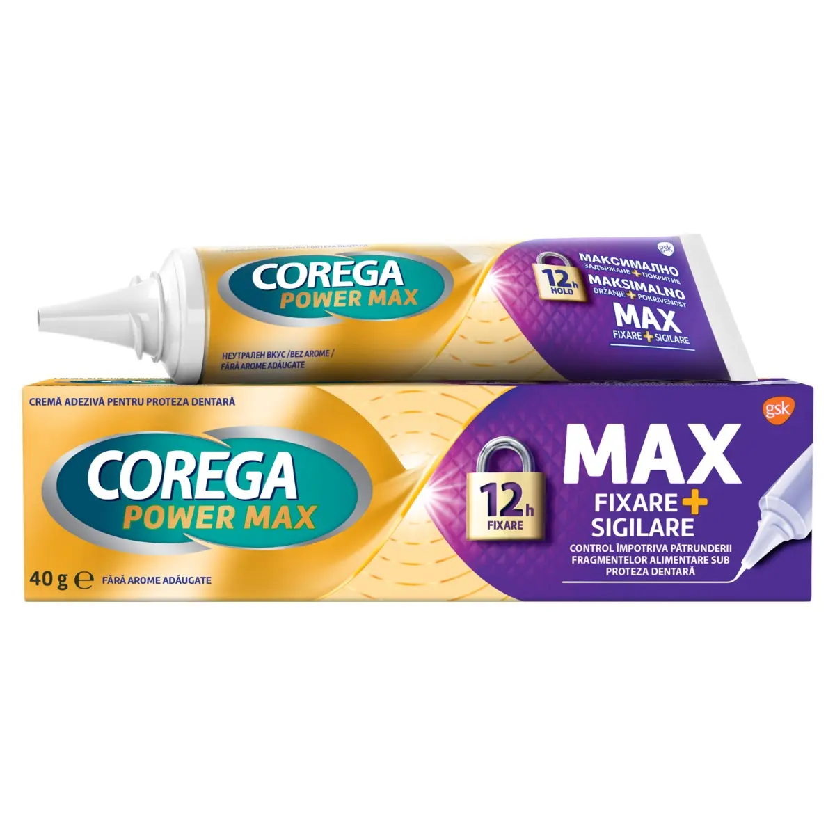 Crema adeziva pentru proteza dentara Corega Max Sigilare 40g