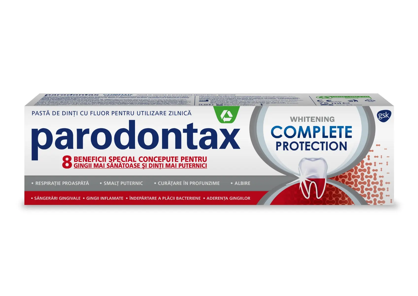 Pasta de dinti Parodontax Complete Protection Whitening 75 ml