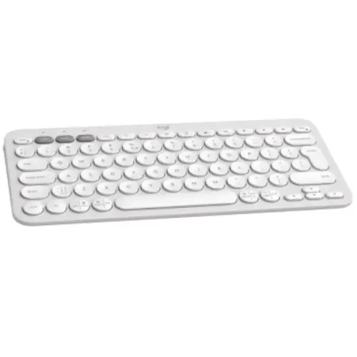 Tastatura Logitech Pebble Keys 2 K380s, Bluetooth, Layout US, Alb