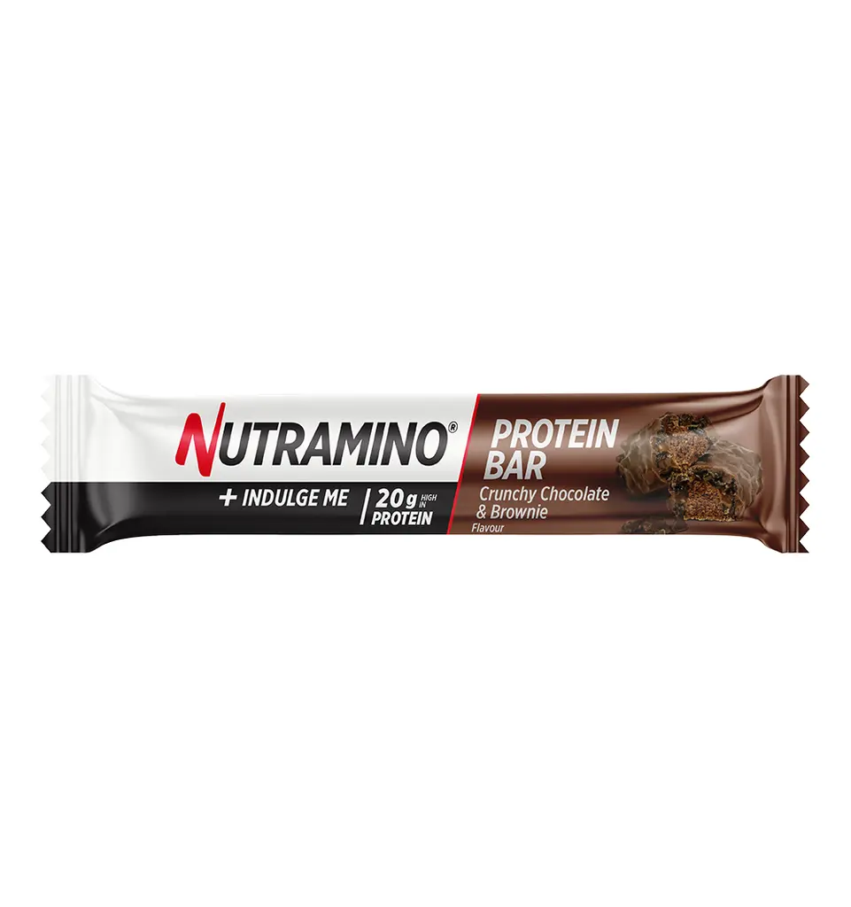 Baton proteic Nutramino  Chocolate Brownie (20g proteine / 64g), ciocolata si brownie, 64g