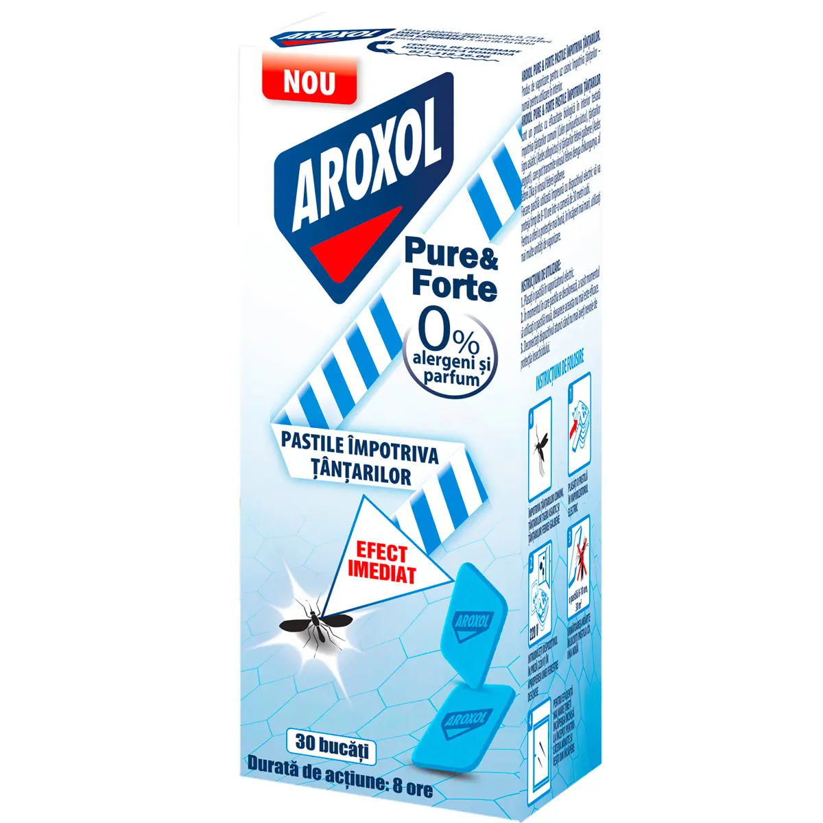 Rezerva pastile impotriva tantarilor Aroxol Pure&Forte, 30 buc