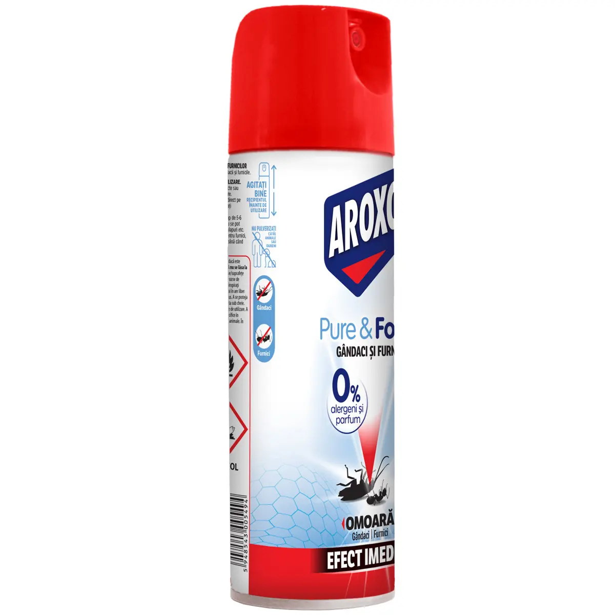 Spray Aroxol Pure&Forte Impotriva Gandacilor Si Furnicilor 300ml