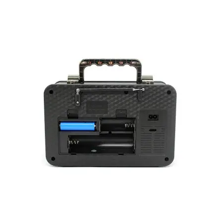 Radio Portabil Retro MD-1908BT, Acumulator Incorporat, Bluetooth, AUX, USB, TF Card, FM/AM/SW, Negru