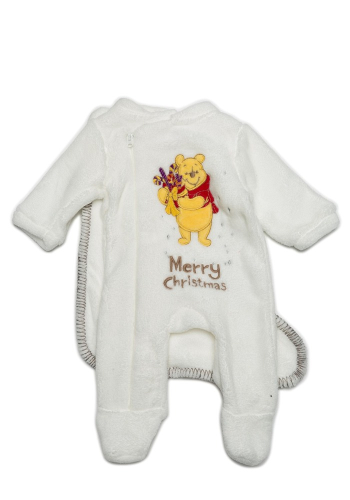Pijama Craciun 3 piese bebe Winnie  3/36 luni