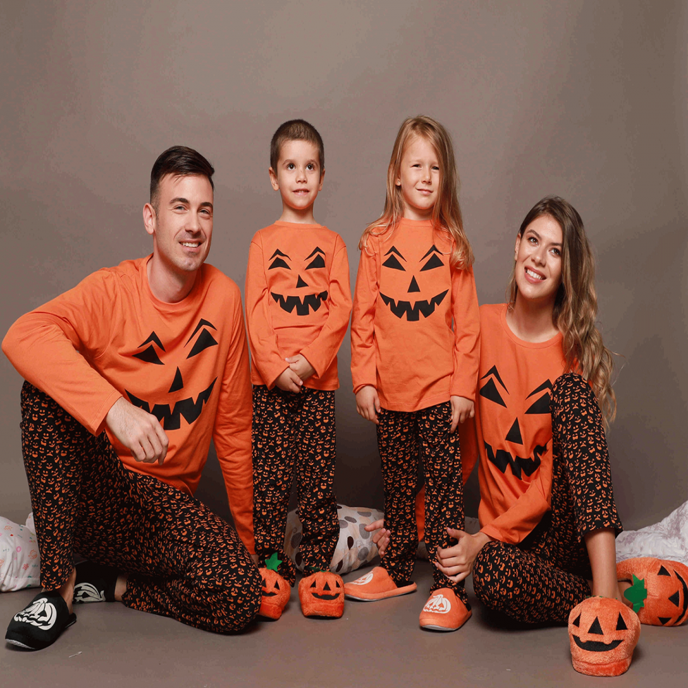 Pijama baieti 3/14 ani Halloween