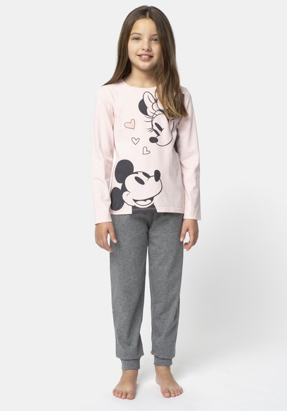 Pijama Disney maneca lunga fete 3/8 ani