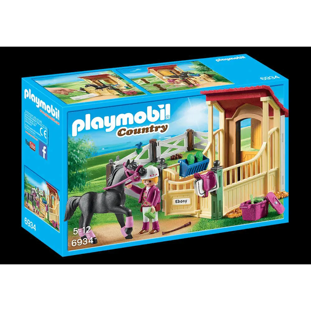 Jucarie Playmobil Horse Farm - Grajd si cal arab