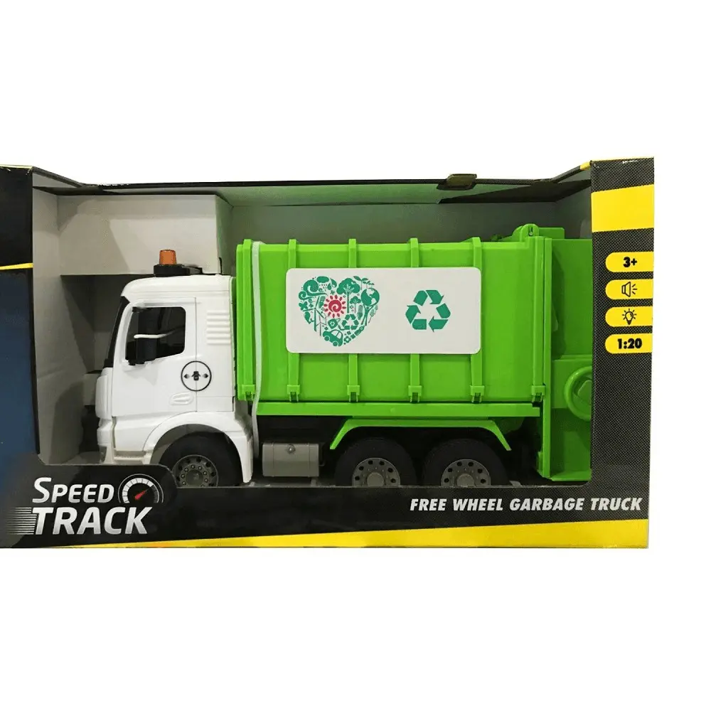 Camion de gunoi, 1:20, plastic, Verde