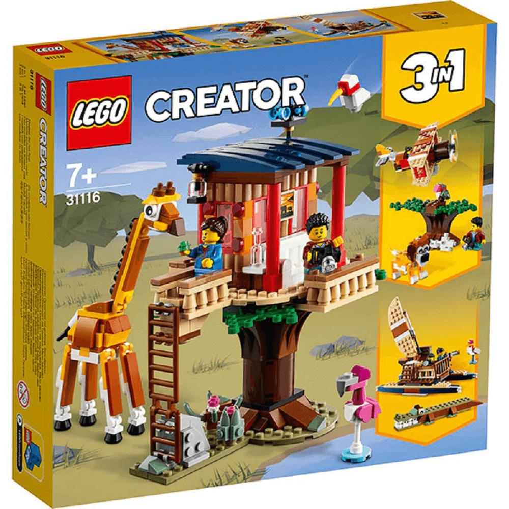 LEGO Creator Casuta in copac cu animale salbatice din safari 31116
