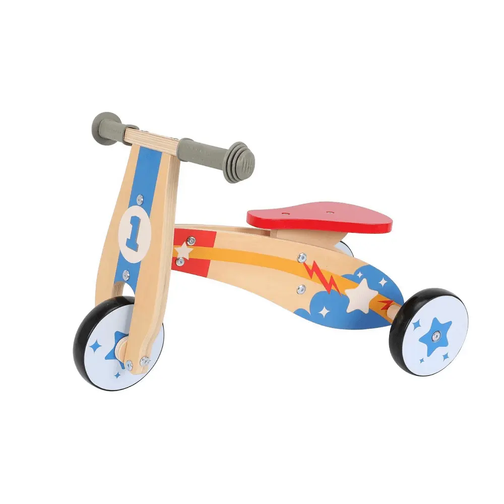 Tricicleta mica, lemn, 57x37x34 cm, Multicolor