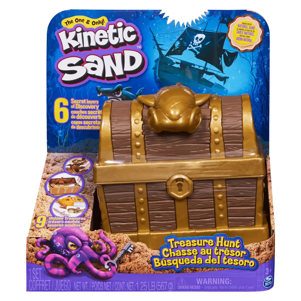 Cutia pentru comori Kinetic Sand