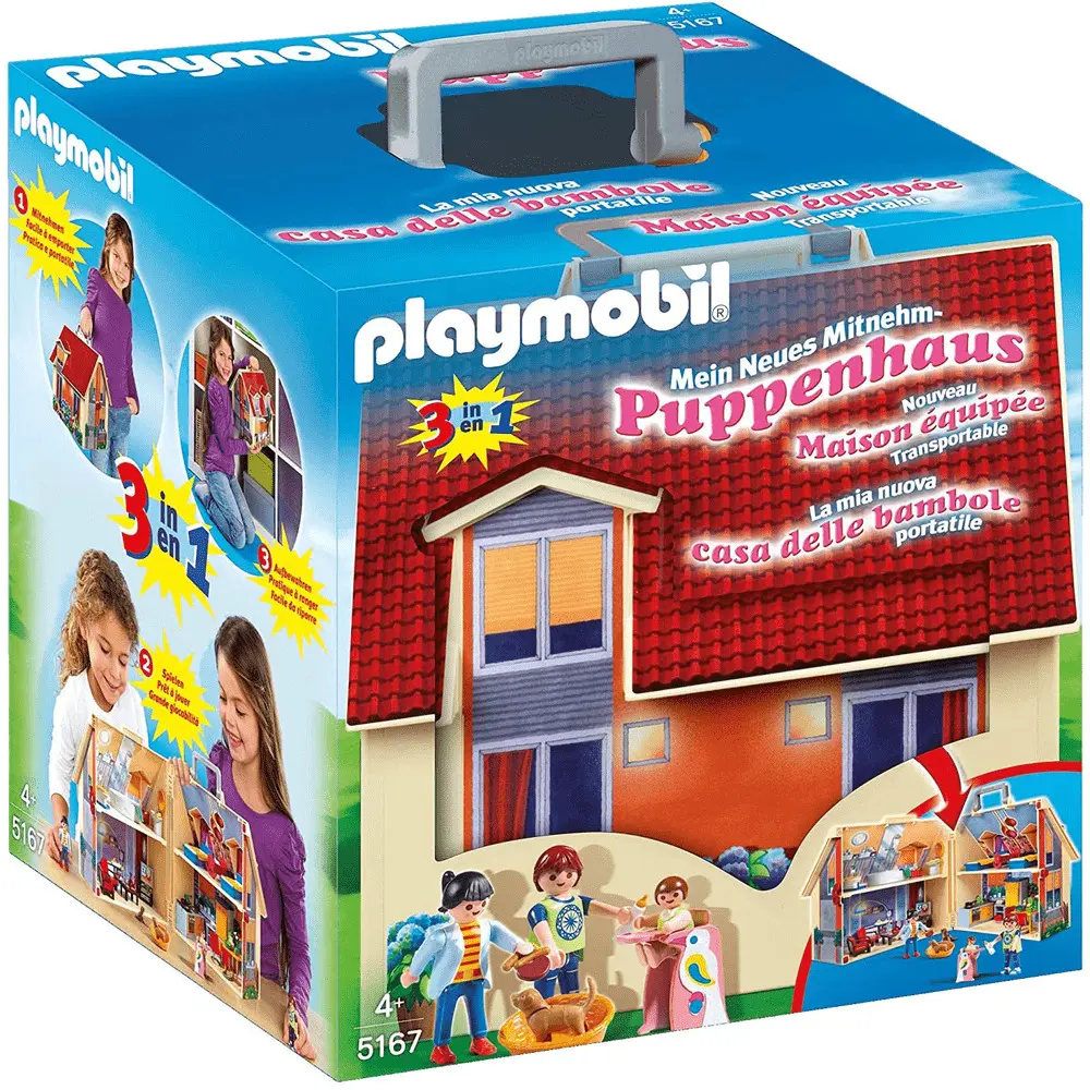 Set de joaca Playmobil Take Along Dollhouse, Multicolor
