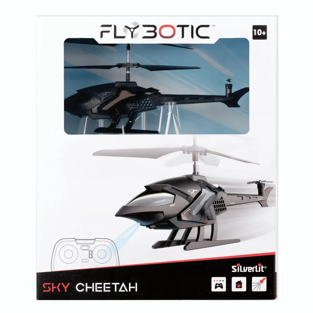Elicopter cu telecomanda Sky Cheetah Flybotic Silverlit, Negru