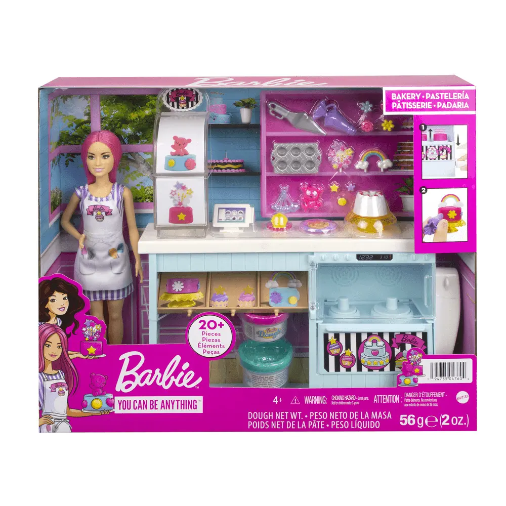 Set de joaca Barbie Cofetaria, Multicolor