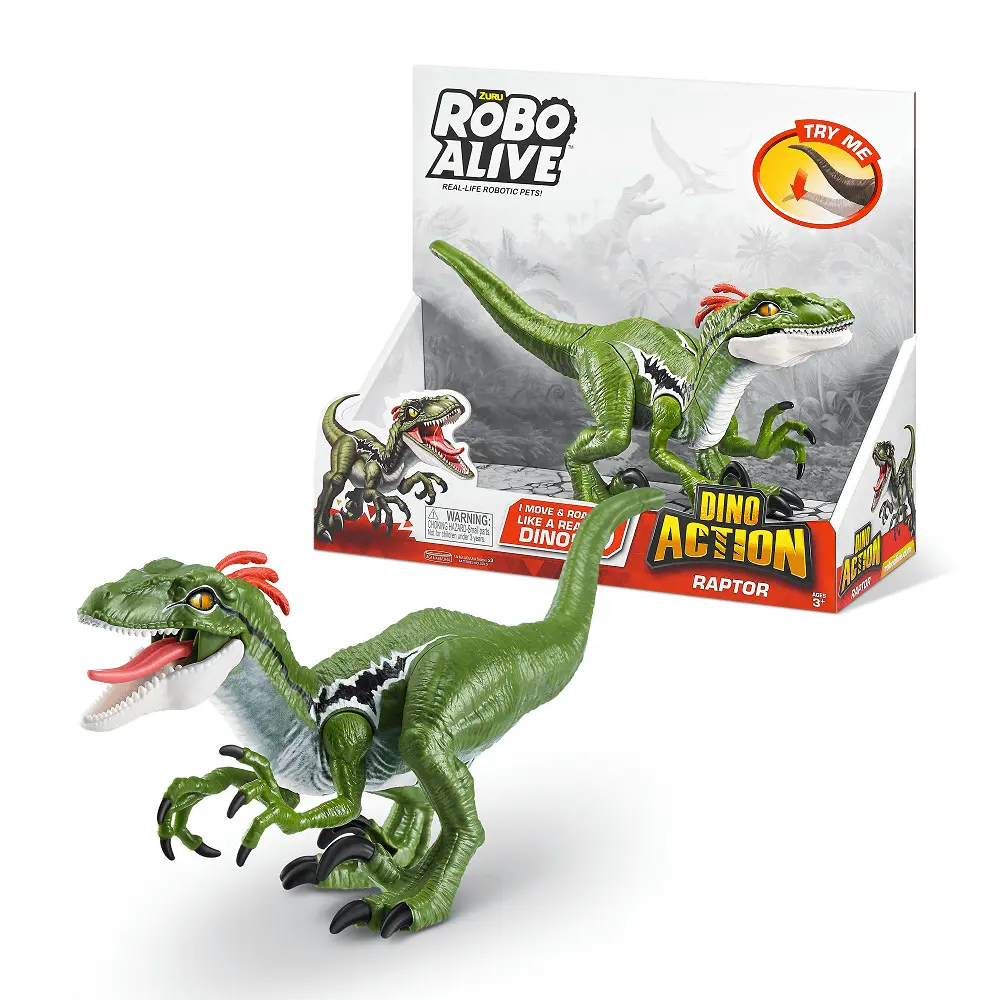 Robot de jucarie Raptor Robo Alive Dino Action Zuru, Multicolor