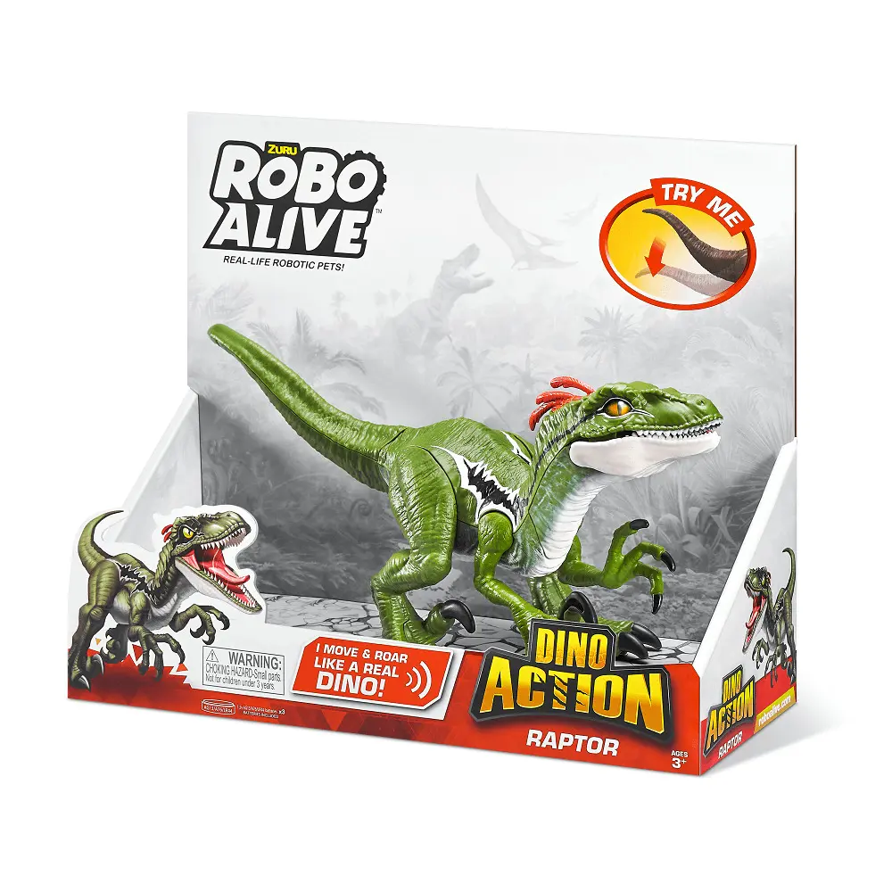 Robot de jucarie Raptor Robo Alive Dino Action Zuru, Multicolor