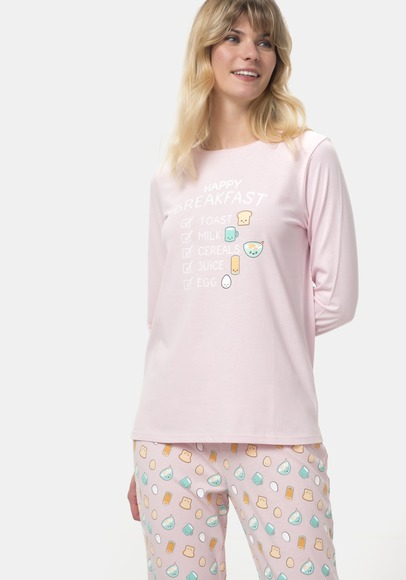 Pijama maneca lunga dama S/XXL