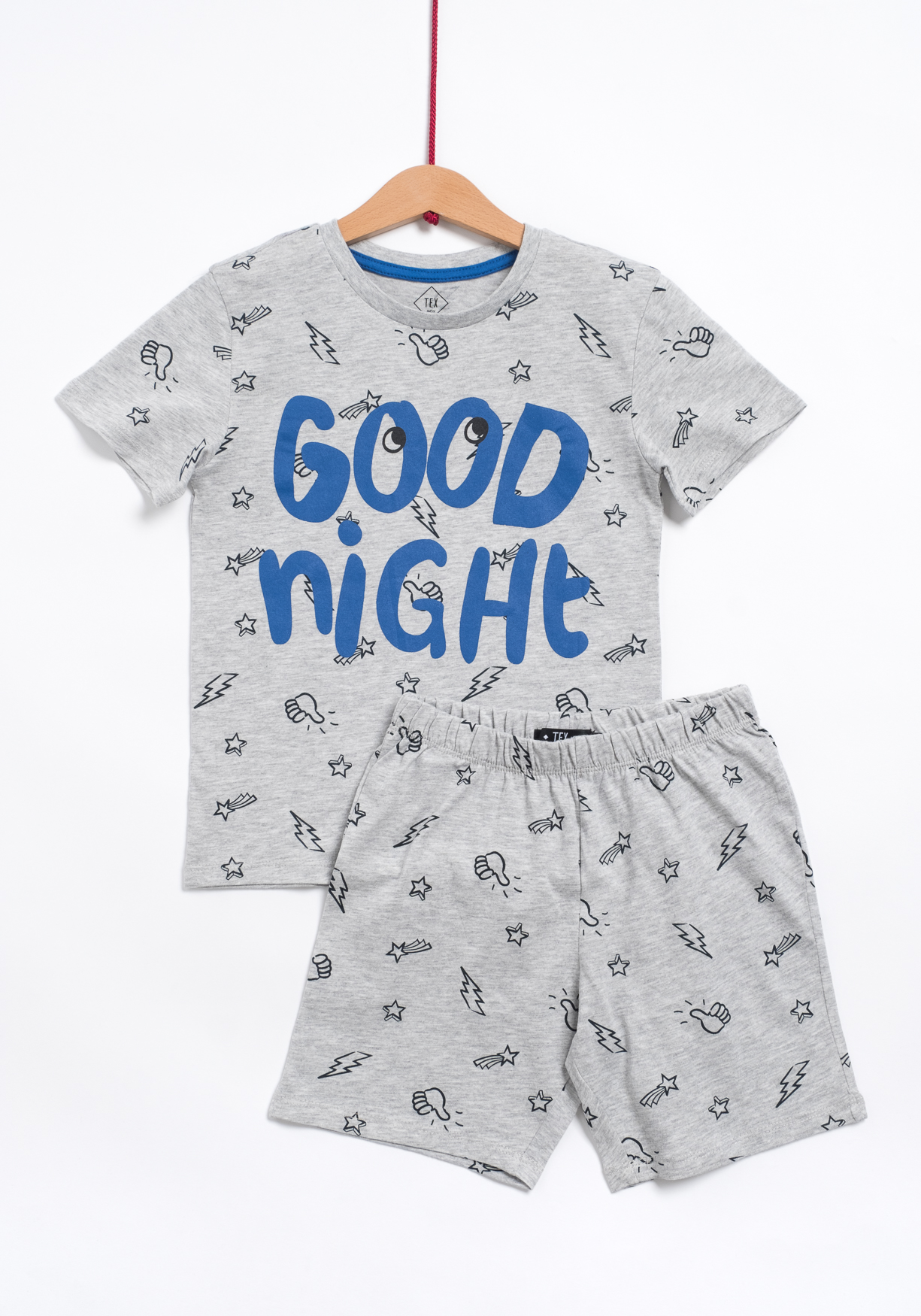 Pijama maneca scurta baieti 2/8 ani