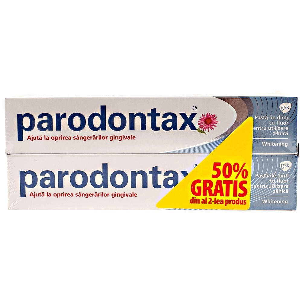 Pasta dinti whitening Parodontax duo pack 75ml