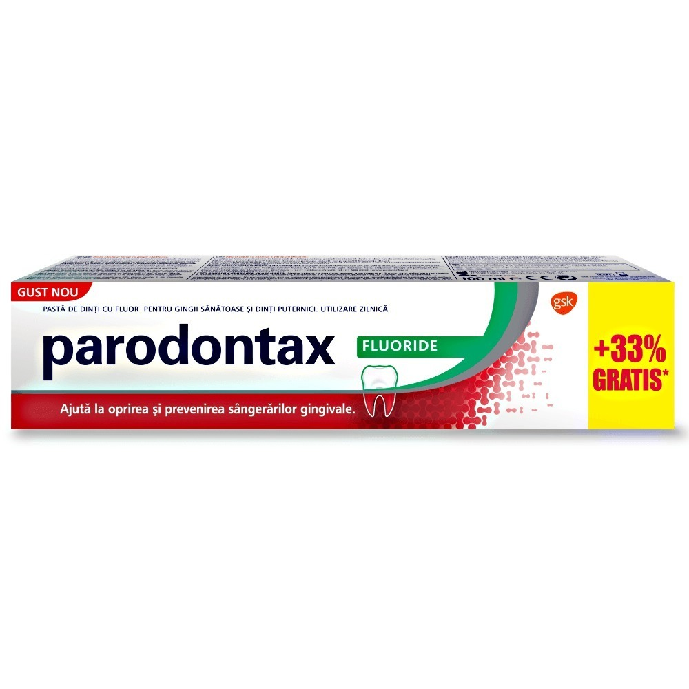 Pasta de dinti Parodontax Fluoride 100ml 33% Gratis