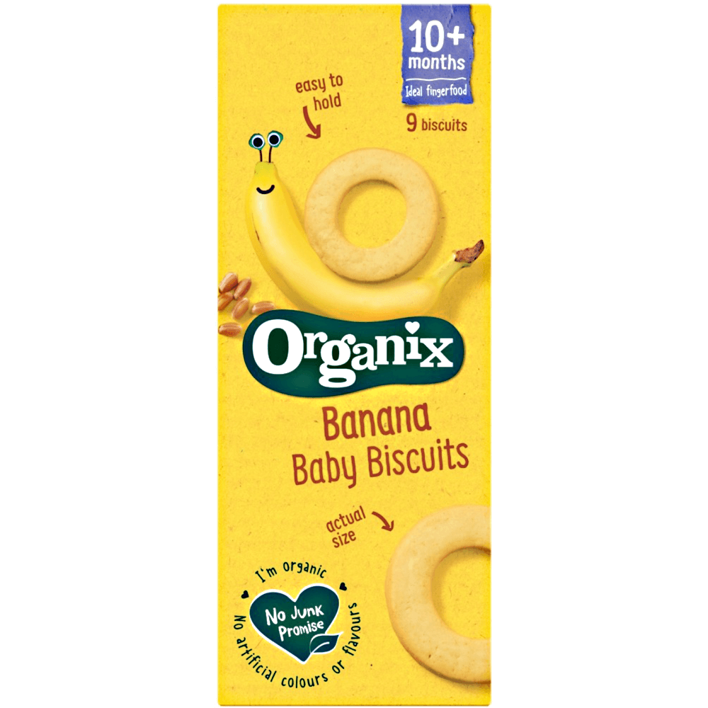 Biscuiti eco bebelusi cu banane Organix 54g