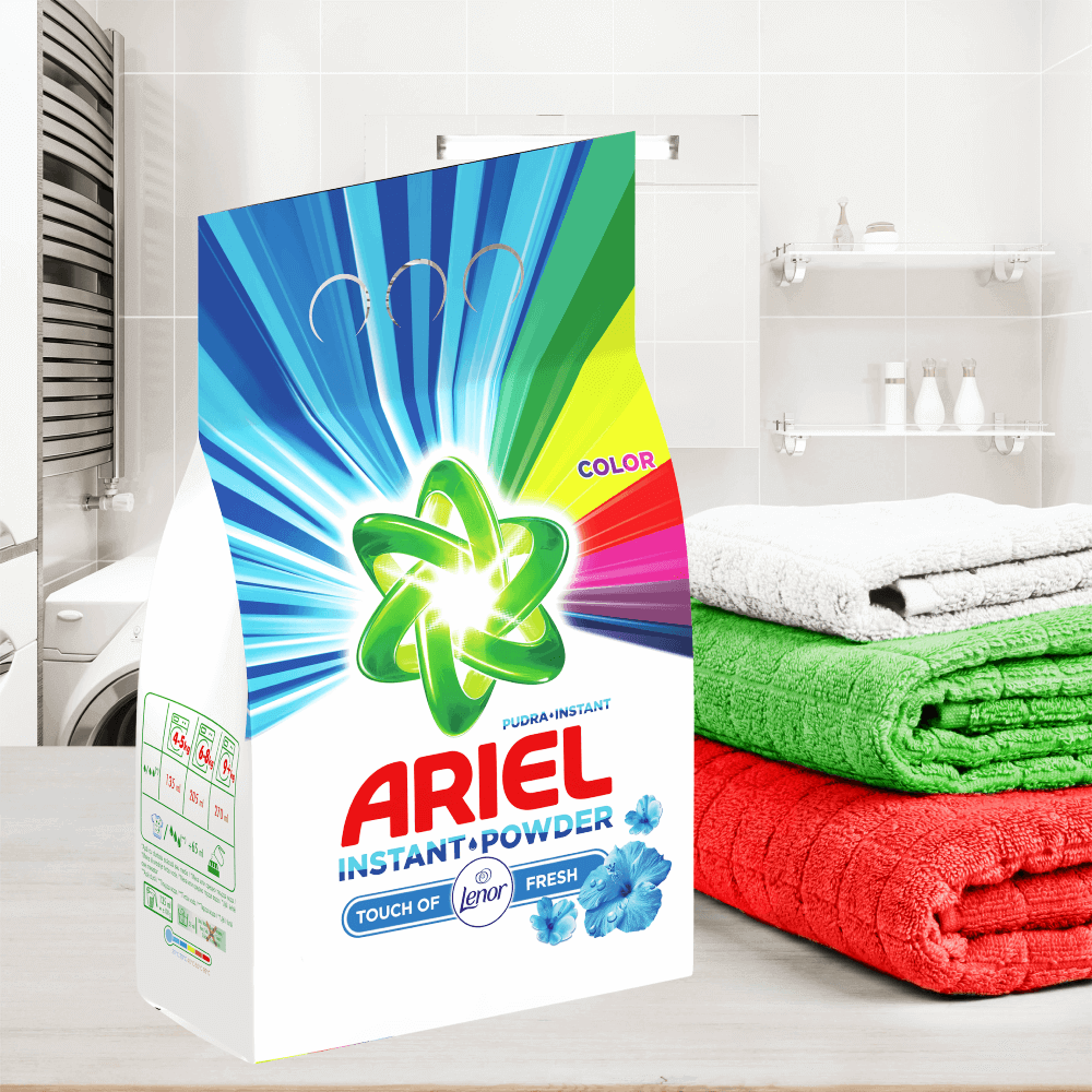 Detergent automat pudra Ariel Touch of Lenor Color 4 kg, 40 spalari