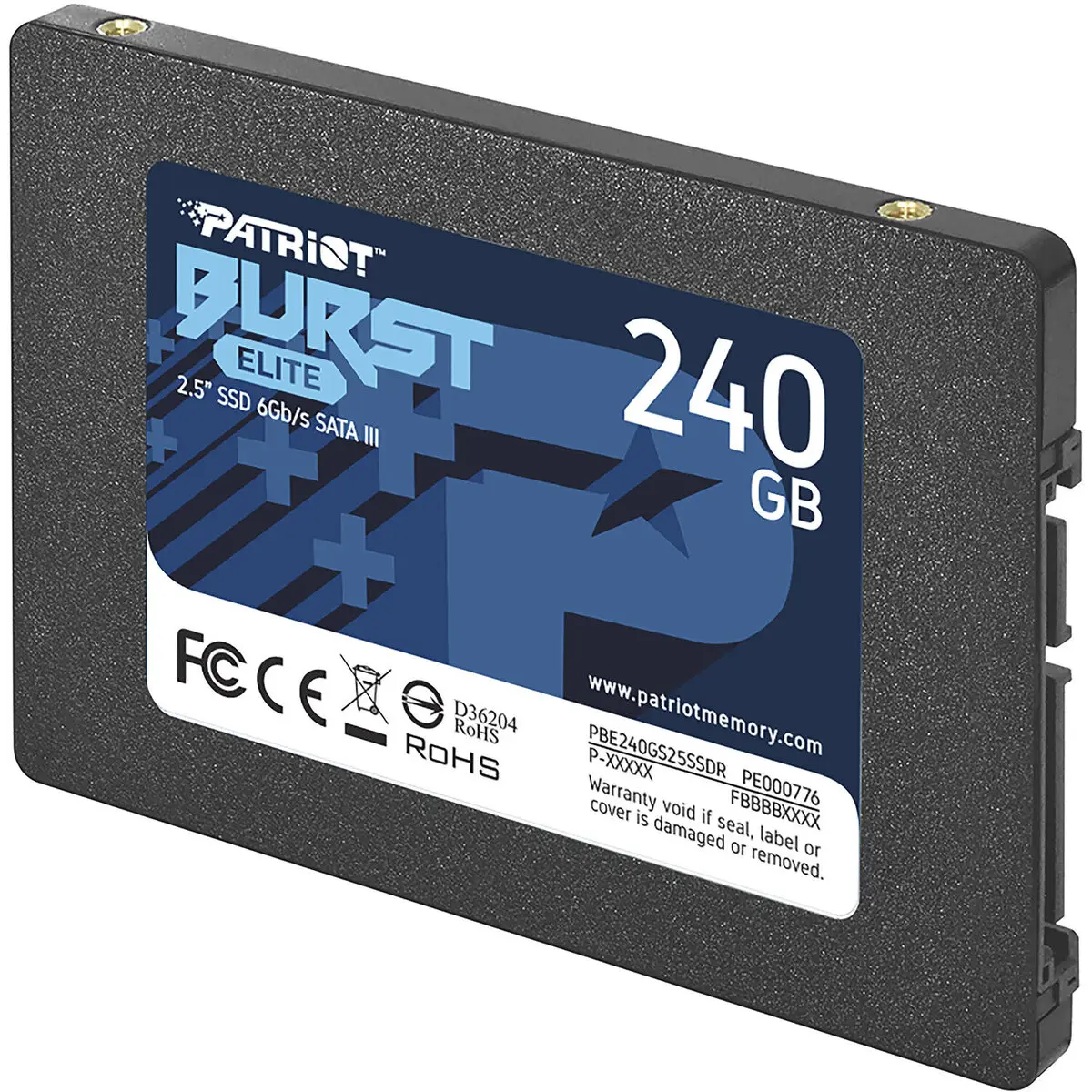 SSD Patriot Burst Elite 240GB, 2.5'', SATA 3, 3D QLC Nand, R/W: 450/320 MB/s
