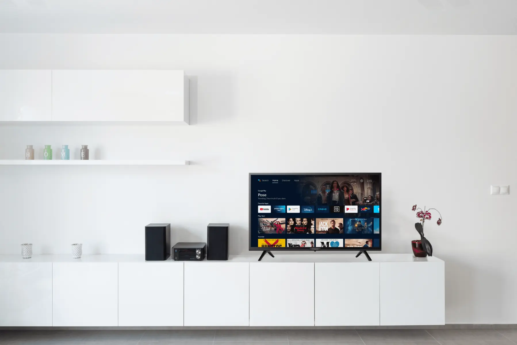 Televizor iFFALCON LED iFF32S52, 80 cm, Smart Android TV, HD Ready, Clasa F