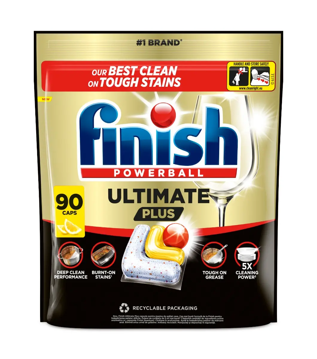 Detergent capsule Finish Ultimate Plus Fresh, 90 buc