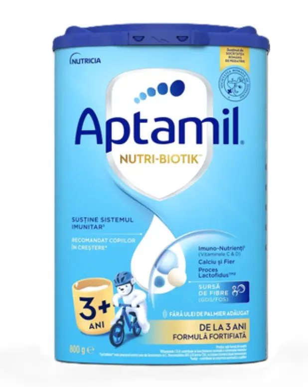 Lapte praf Aptamil 3+,  de la 3 ani, 800g