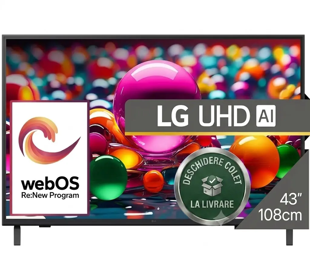 Televizor LG LED 43UA74003LB, 108 cm, Smart, 4K Ultra HD