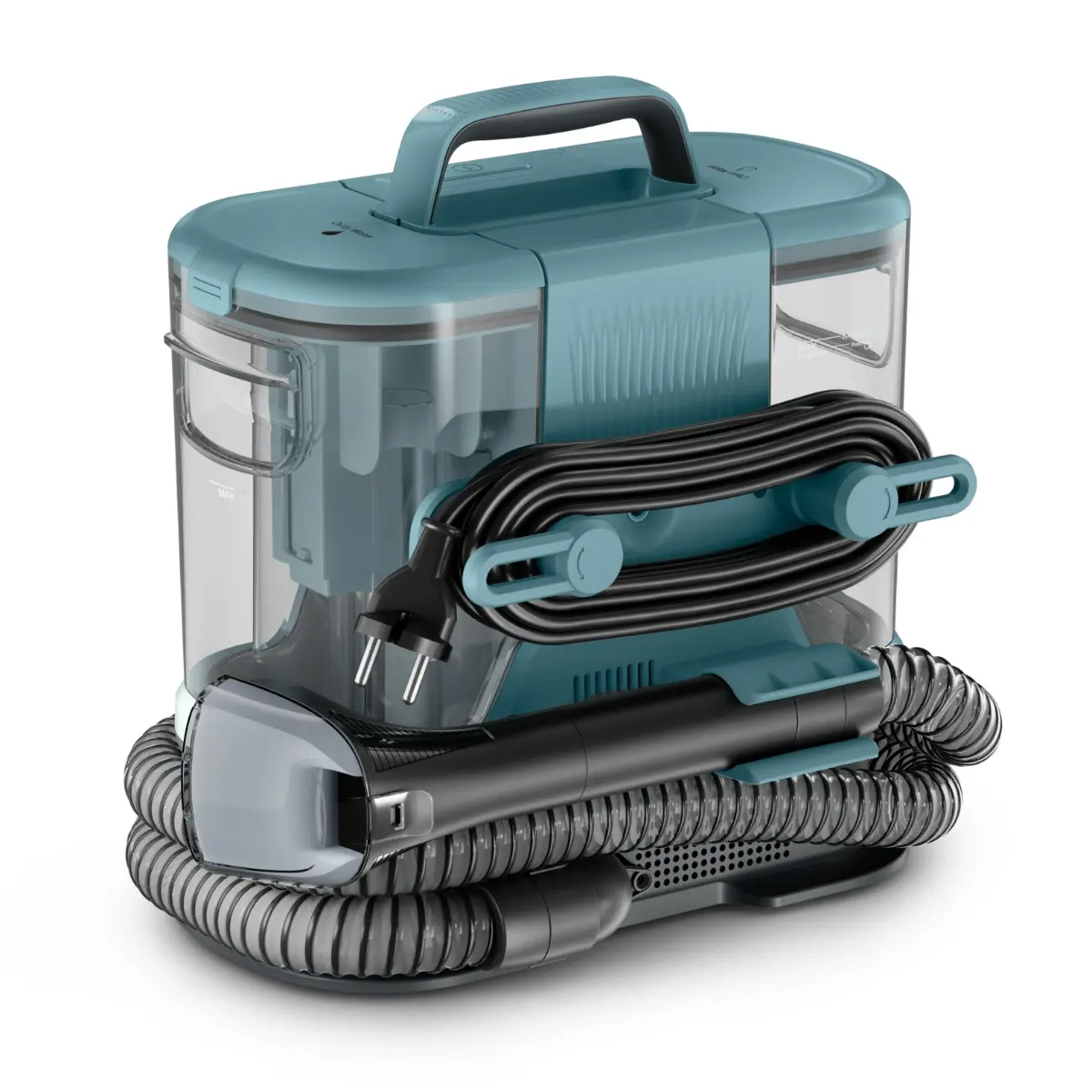Aspirator cu spalare Rowenta Clean IT IN3021F0, 0.85 litri, 400 W, Verde / Turcoaz