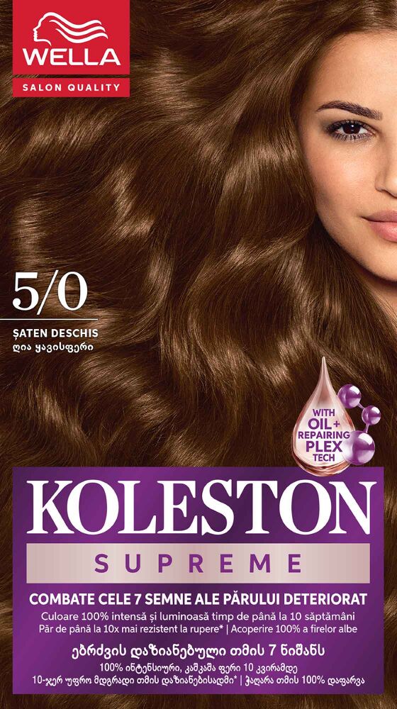 Vopsea De Par Koleston Supreme 5/0 Saten Deschis
