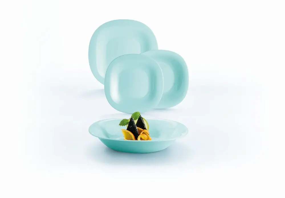 Serviciu de masa Luminarc Carine Light Turquoise, opal, 18 piese