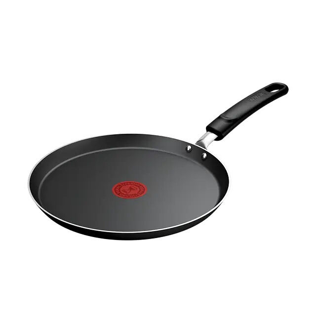 Tigaie pentru clatite Tefal Simple Chef B5731002, aluminiu, 25 cm, Negru