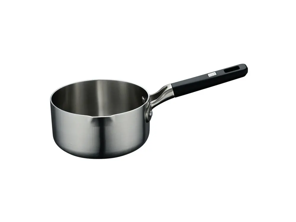Cratita cu coada Bergner Elite, inox, 16 cm, 1.5 L, Argintiu