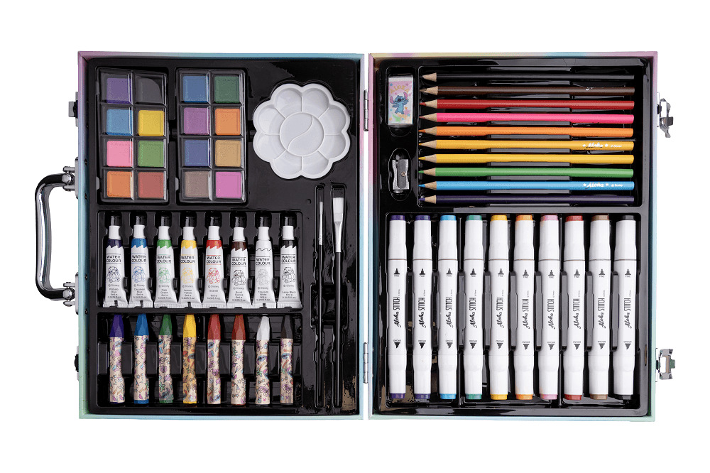 Servieta creatie artistica Beniamin Stitch, 57 piese, Multicolor