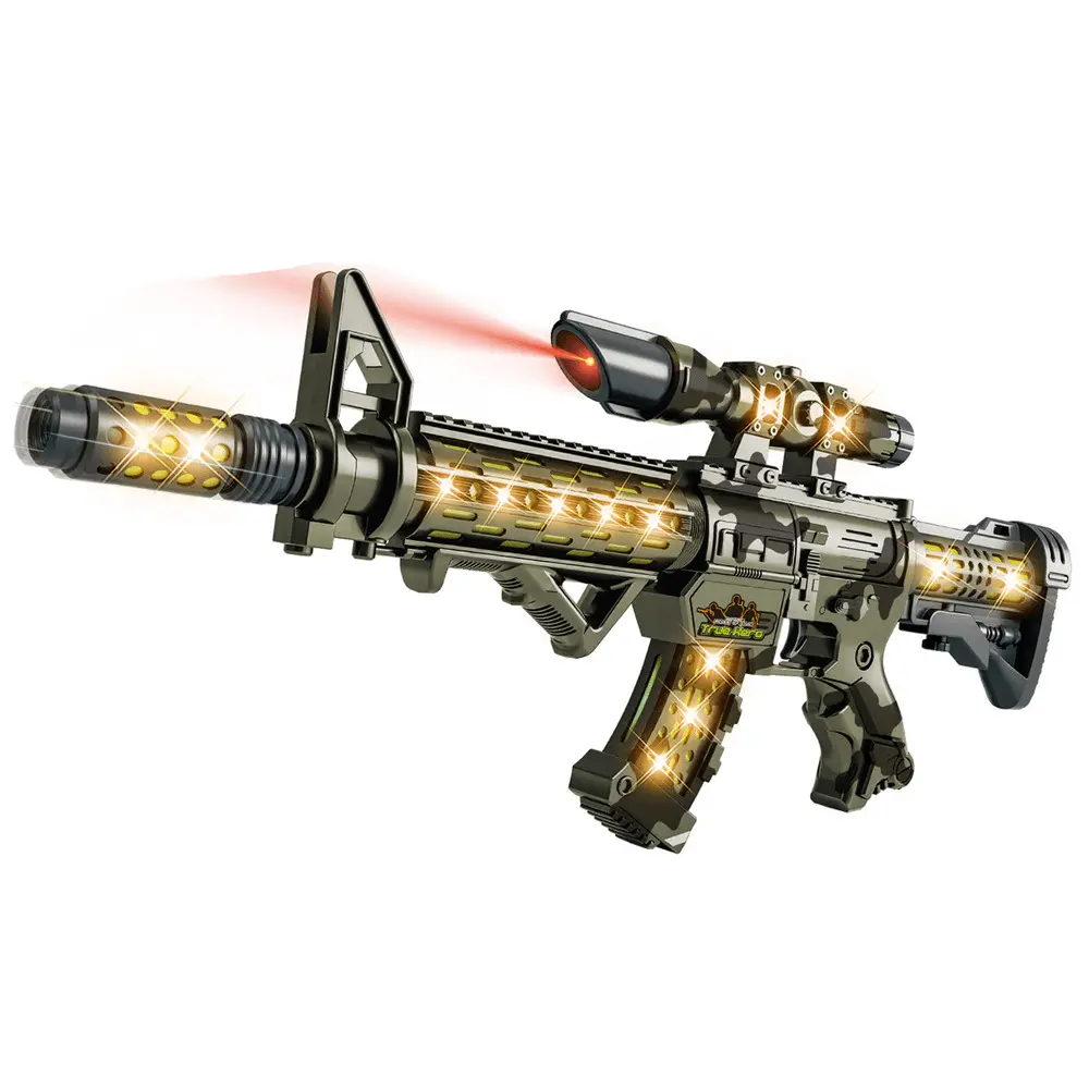 Mitraliera cu sunete si lumini Astral Blaster, 54 cm, Multicolor