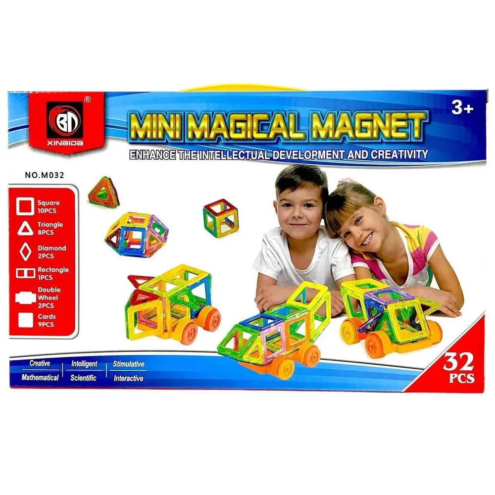 Set de constructie magnetic, 32 piese