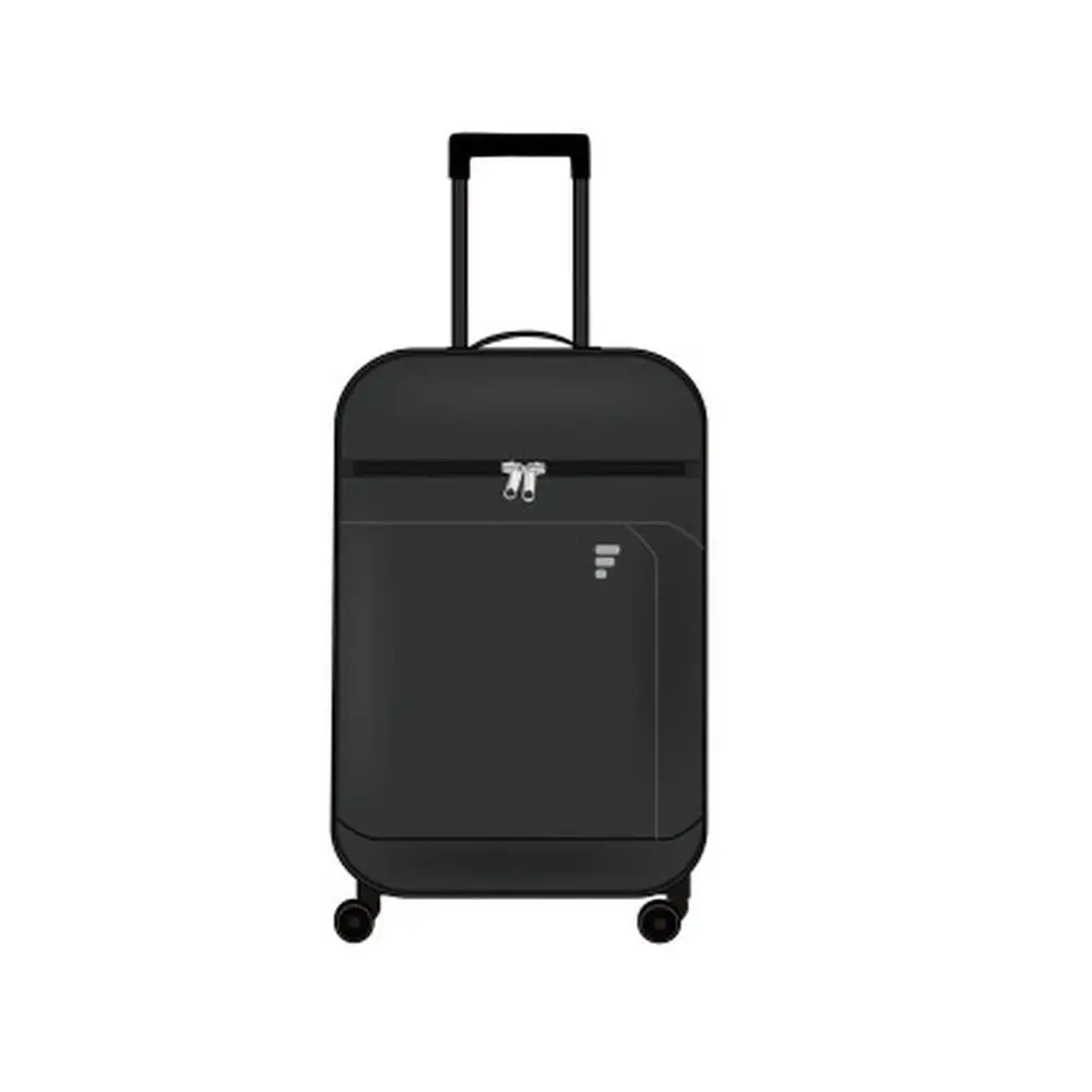 Troler cu 4 roti Carrefour Mexico, 77x44.5x26 cm, Negru