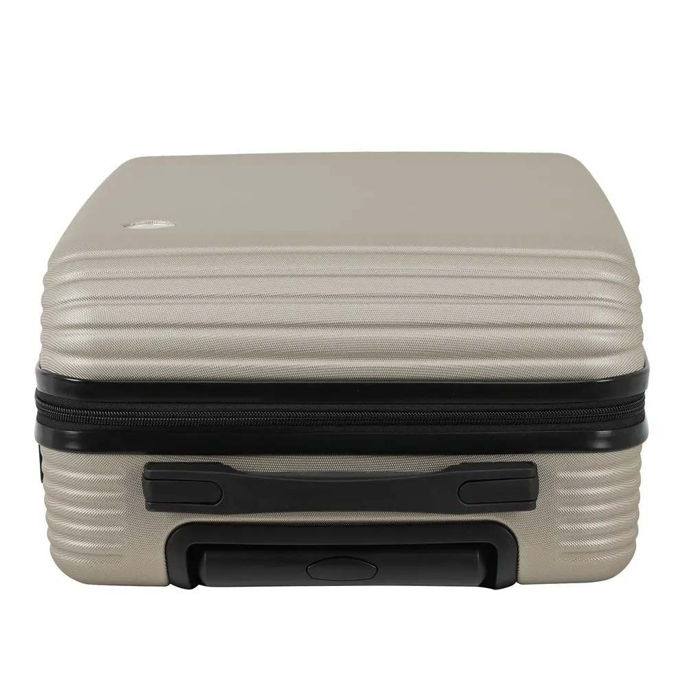 Troler cu 8 roti Carrefour New York, 55x35x20 cm, ABS, Sampanie