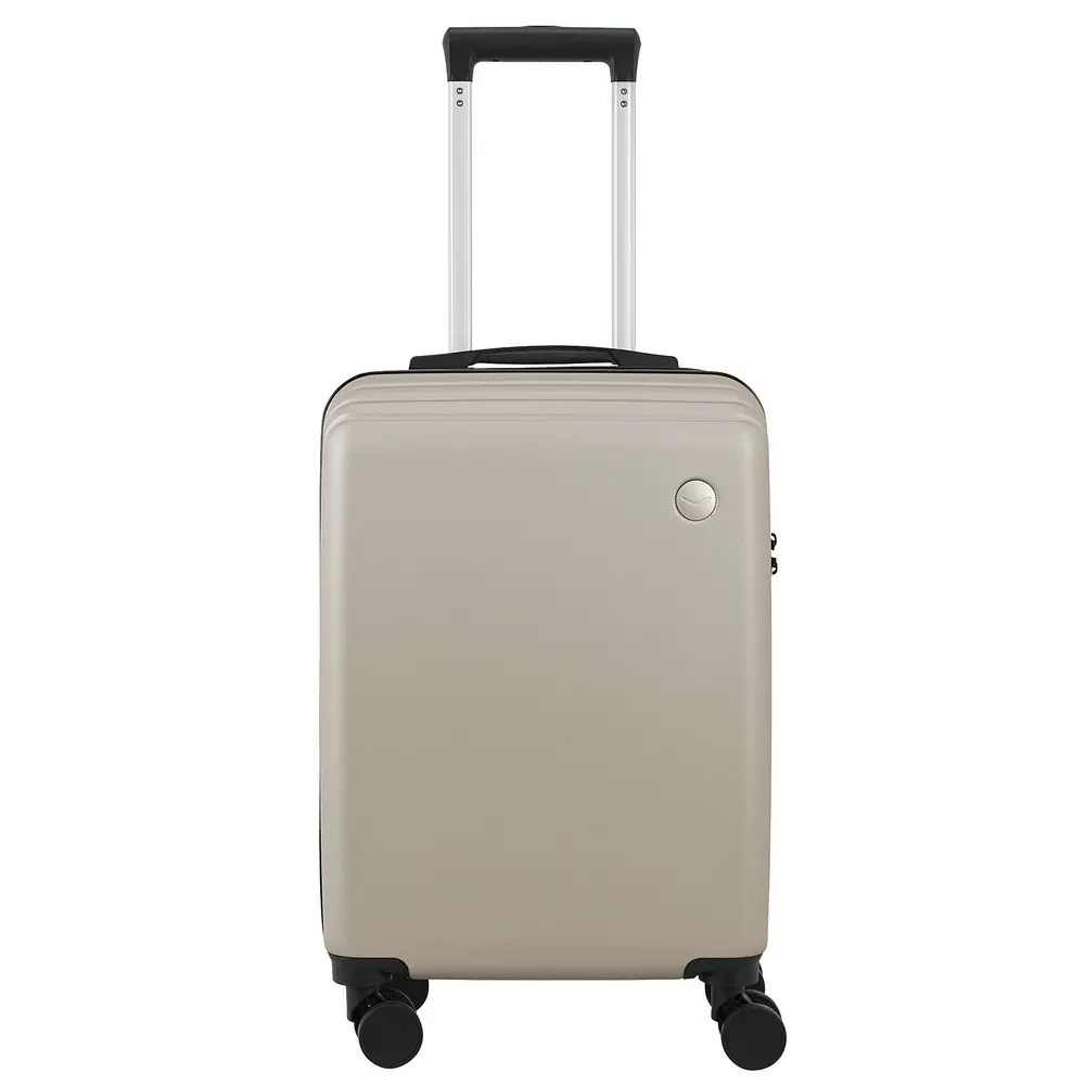 Troler cu 8 roti Carrefour New York, 55x35x20 cm, ABS, Sampanie