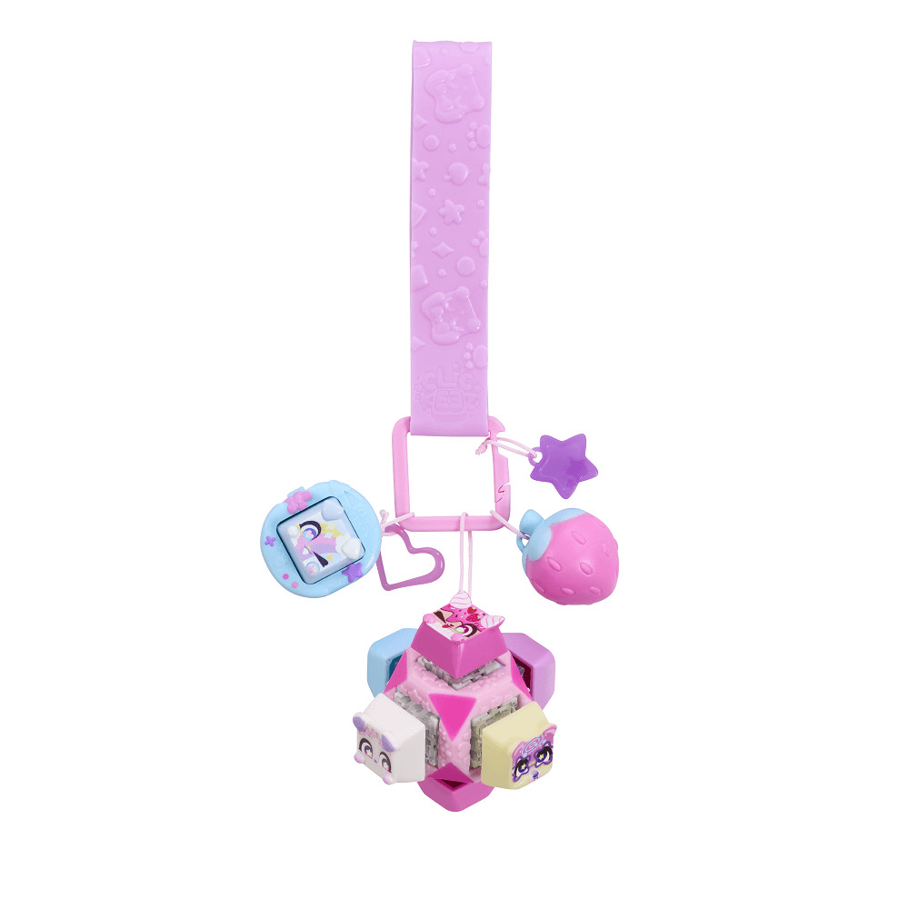 Breloc cu 13 accesorii Clickeez, Multicolor