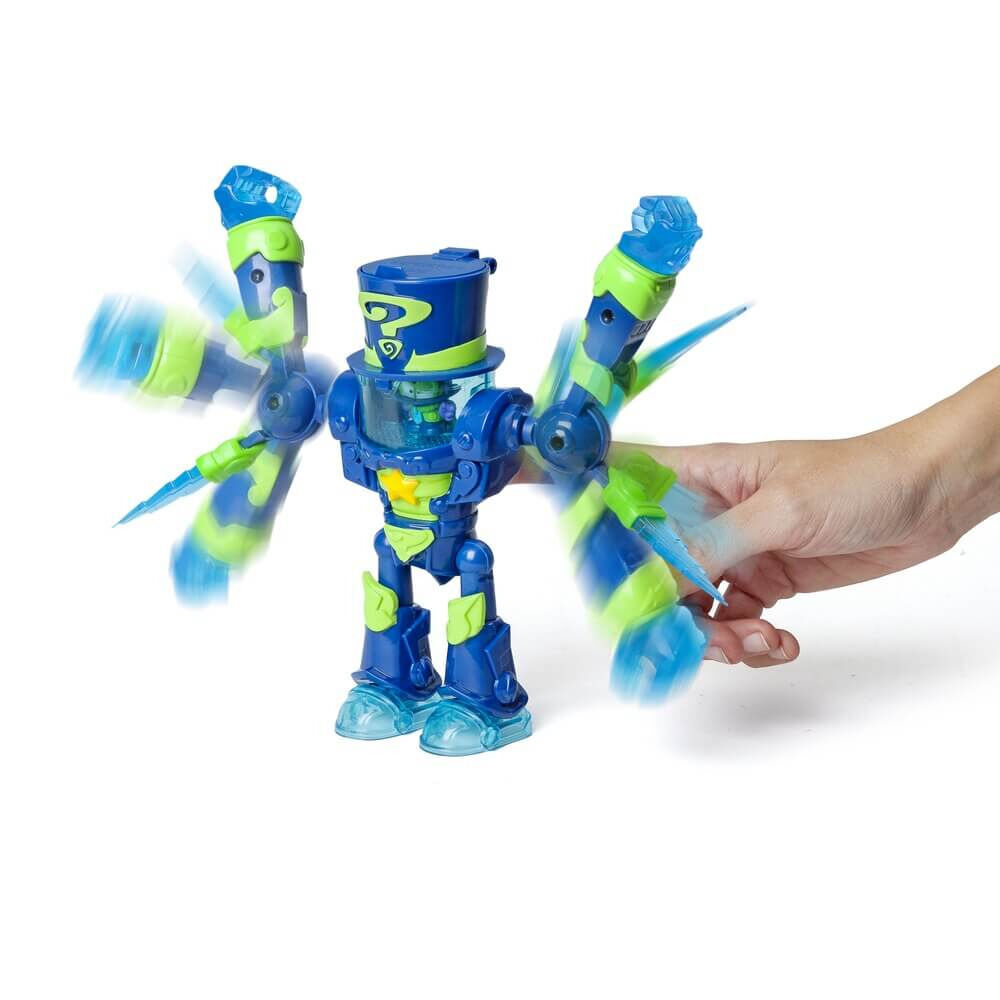 Figurina SuperThings Robot Ultra Striker Enigma, Albastru inchis