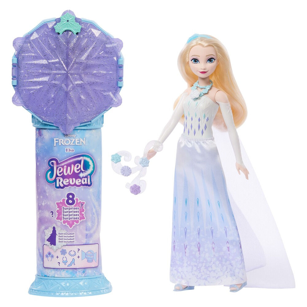 Papusa Disney Frozen II Dezvaluirea Nestematei Elsa JJY36, Multicolor