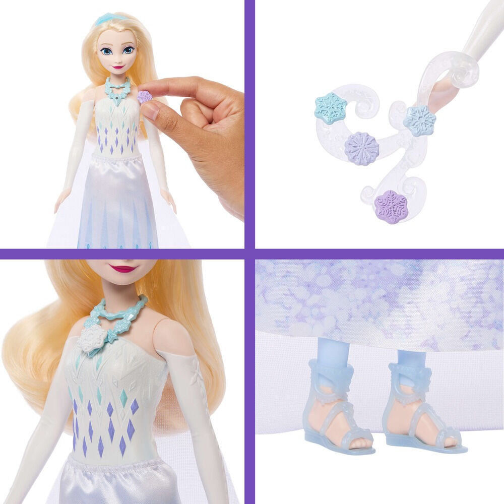 Papusa Disney Frozen II Dezvaluirea Nestematei Elsa JJY36, Multicolor