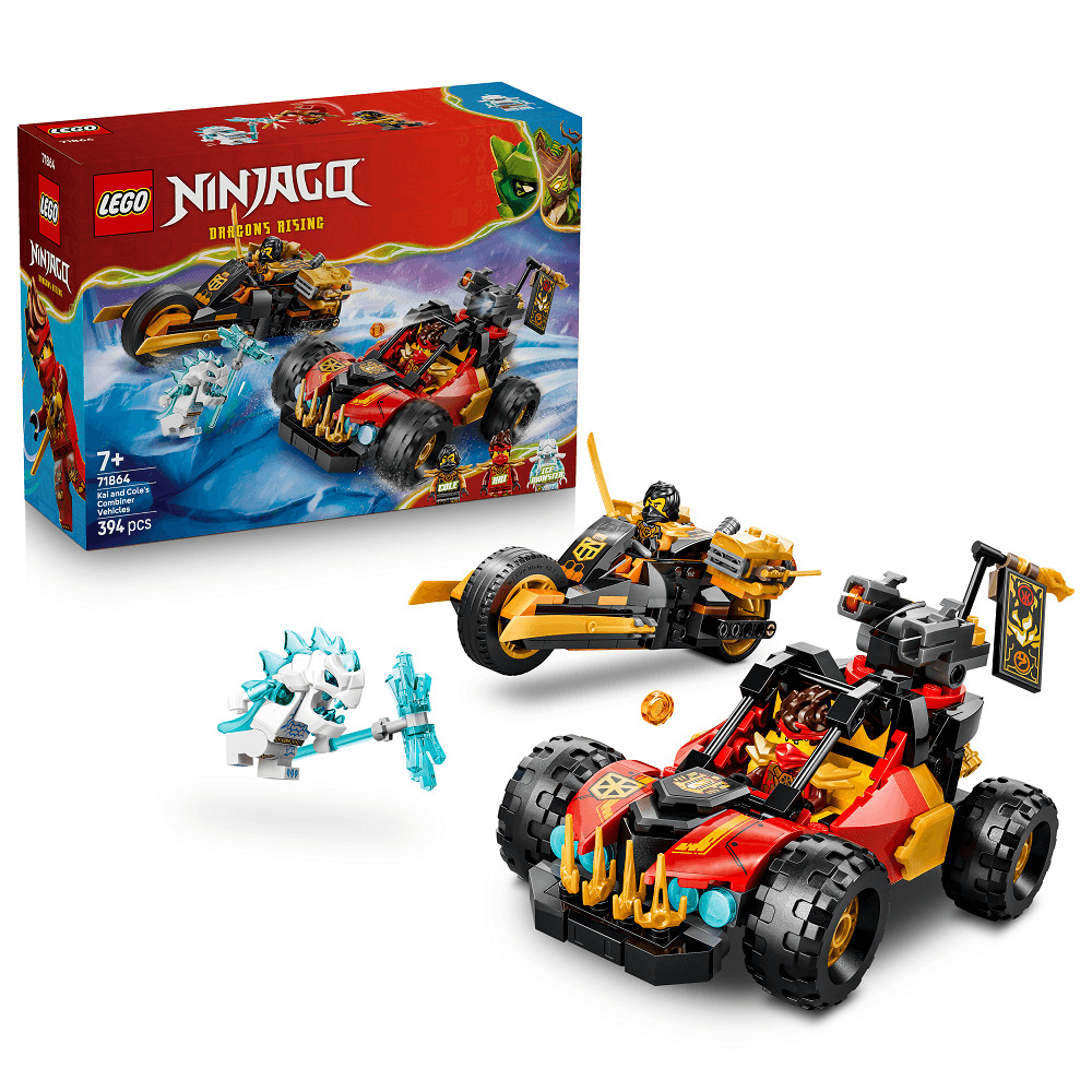 LEGO NINJAGO Vehiculele transformabile ale lui Kai si Cole 71864