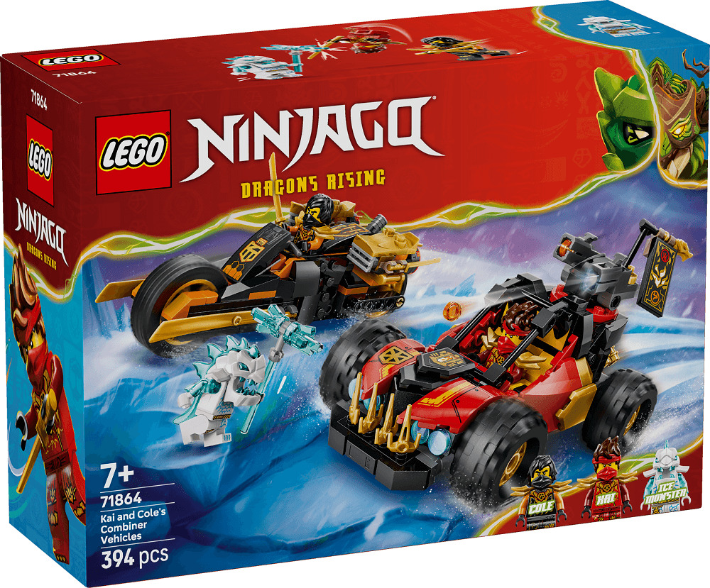 LEGO NINJAGO Vehiculele transformabile ale lui Kai si Cole 71864