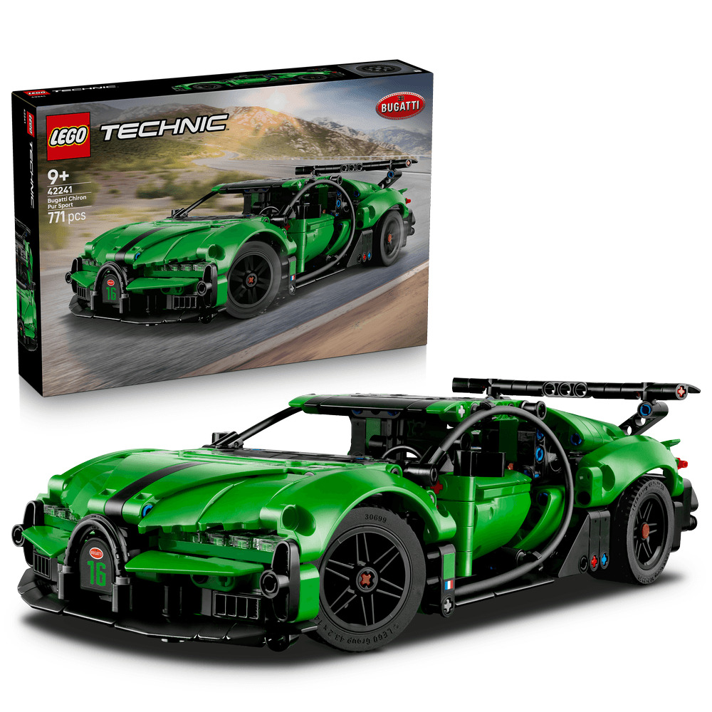 LEGO Technic Hipermasina Bugatti Chiron Pur Sport verde 42241