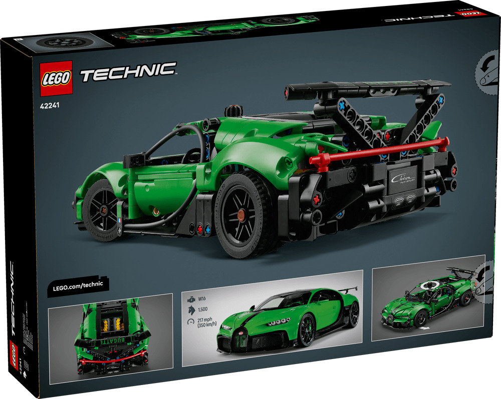 LEGO Technic Hipermasina Bugatti Chiron Pur Sport verde 42241